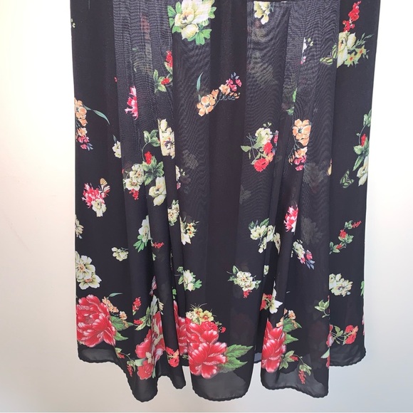 Hell Bunny Jolie Papillon Floral Butterfly Dress Black  M - Picture 10 of 10
